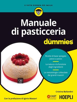 cover image of Manuale di pasticceria for dummies